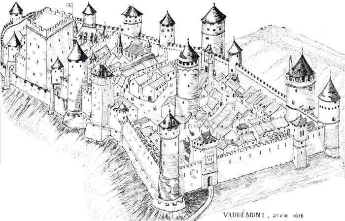 Chteau de Vaudmont avant 1636 (JPG)