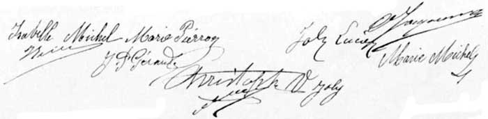 Signatures de l'acte de mariage N 3 du 4 fvrier 1906  Chaligny (JPG)