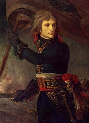 Napolon Bonaparte au pont d'Arcole (Italie) (JPG)