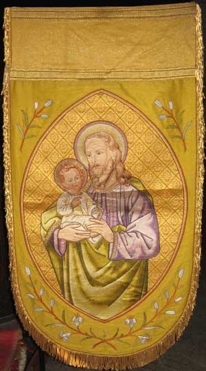 Bannire de Saint Joseph avec l'enfant Jsus (JPG)