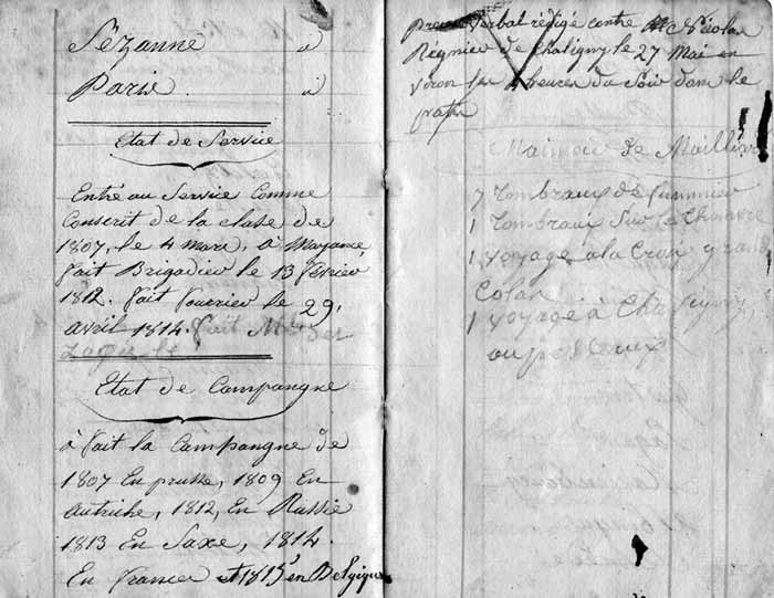 Rcit des campagnes napoloniennes de Joseph Debrod, partie 7 (JPG)