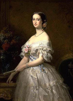 Eugenia Maria de Montijo de Guzmn, comtesse de Teba, impratrice de France, pouse de Napolon III (JPG)