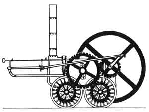 La premire locomotive  vapeur de Richard Trevithick en 1804 (JPG)
