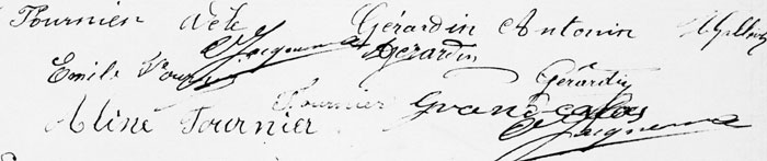 Signature des maris, parents, tmoins et officier de l'tat-civil (JPG)