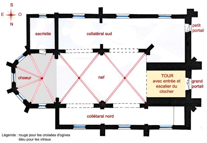 Plan de l'glise actuellement (JPG)